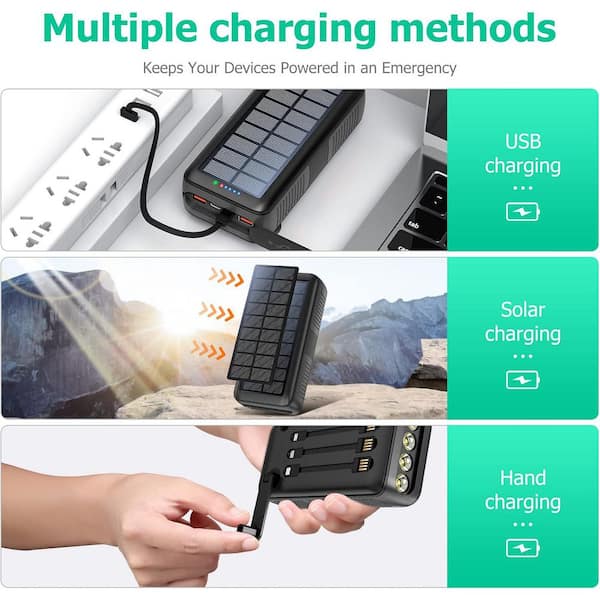 1200 mAh Draagbare Solar Power Bank Oplader Solar Sleutelhanger Mini Power Bank, Mini Power Emergency Pod, Outdoor Camping Voor IOS TYPE-C Port Emergency Power Bank