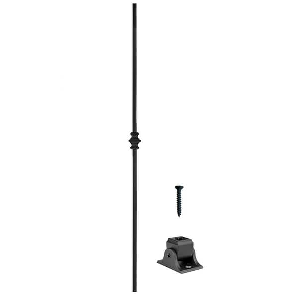 Royal Railing Series Black Galvanized Steel Buckingham 6.7 in x 1/2 in. W 12 Balusters with Hardware Included
