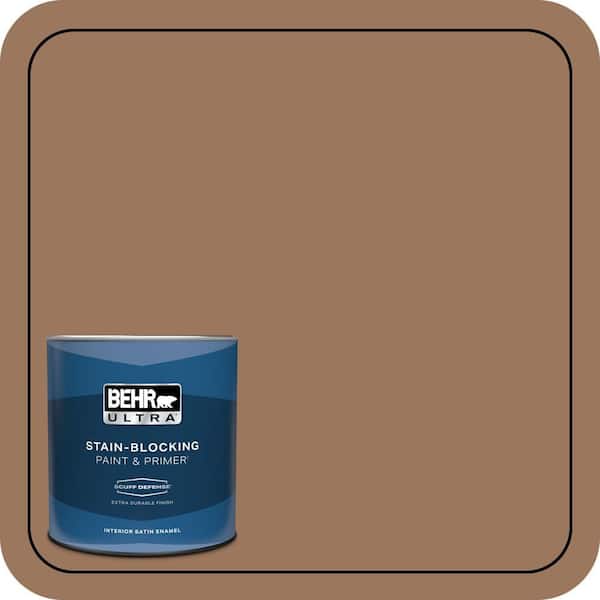 BEHR ULTRA 1 qt. #S220-6 Baked Sienna Extra Durable Satin Enamel Interior Paint & Primer