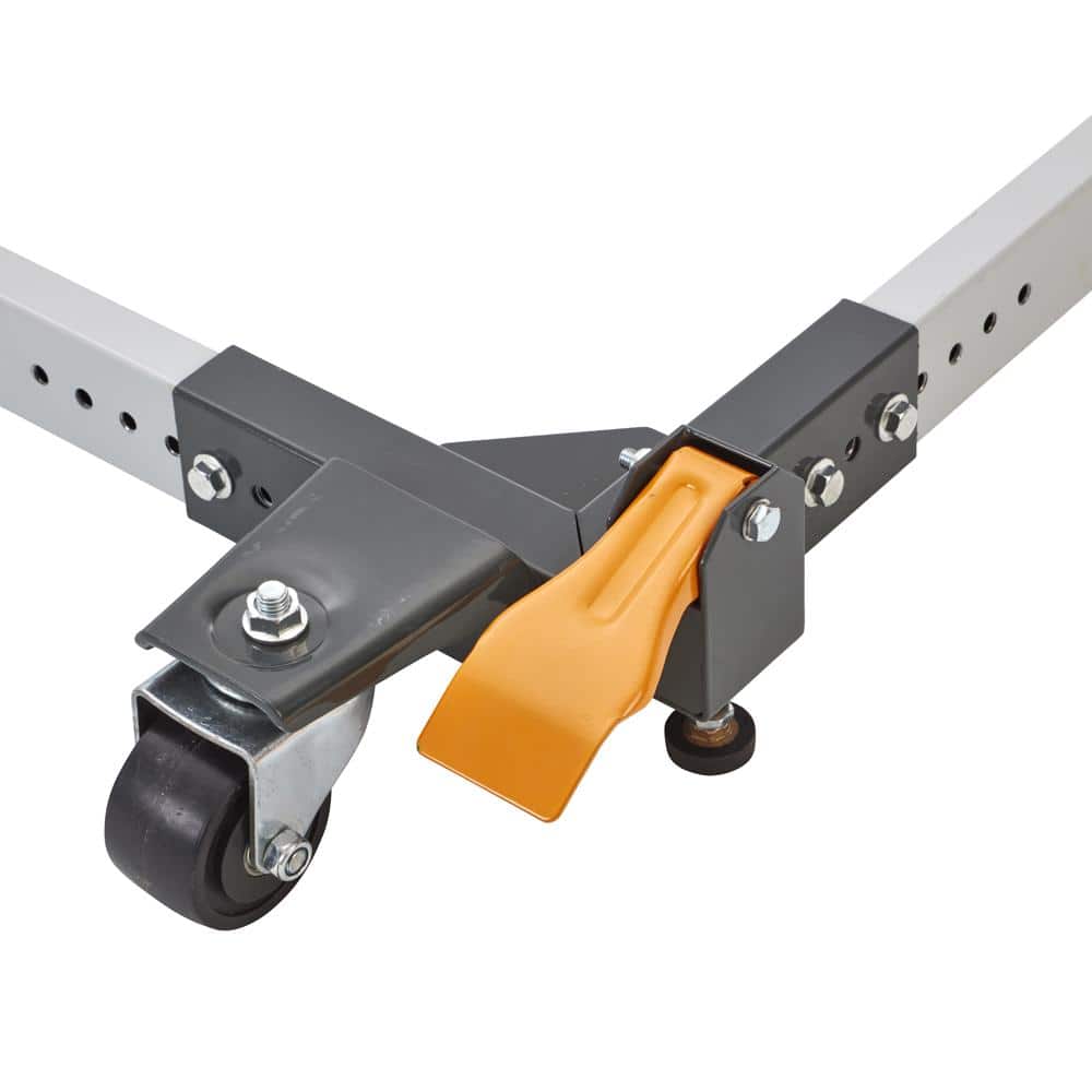 Heavy-Duty Adjustable Steel Mobile Base with Locking Casters