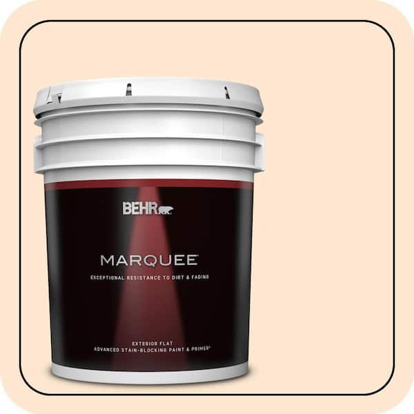 BEHR MARQUEE 5 gal. #M230-2 Fair Ivory Flat Exterior Paint & Primer