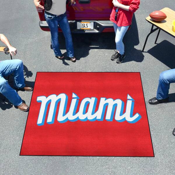 FANMATS Miami Marlins Tailgater Rug - 5ft. x 6ft. 37561 - The Home