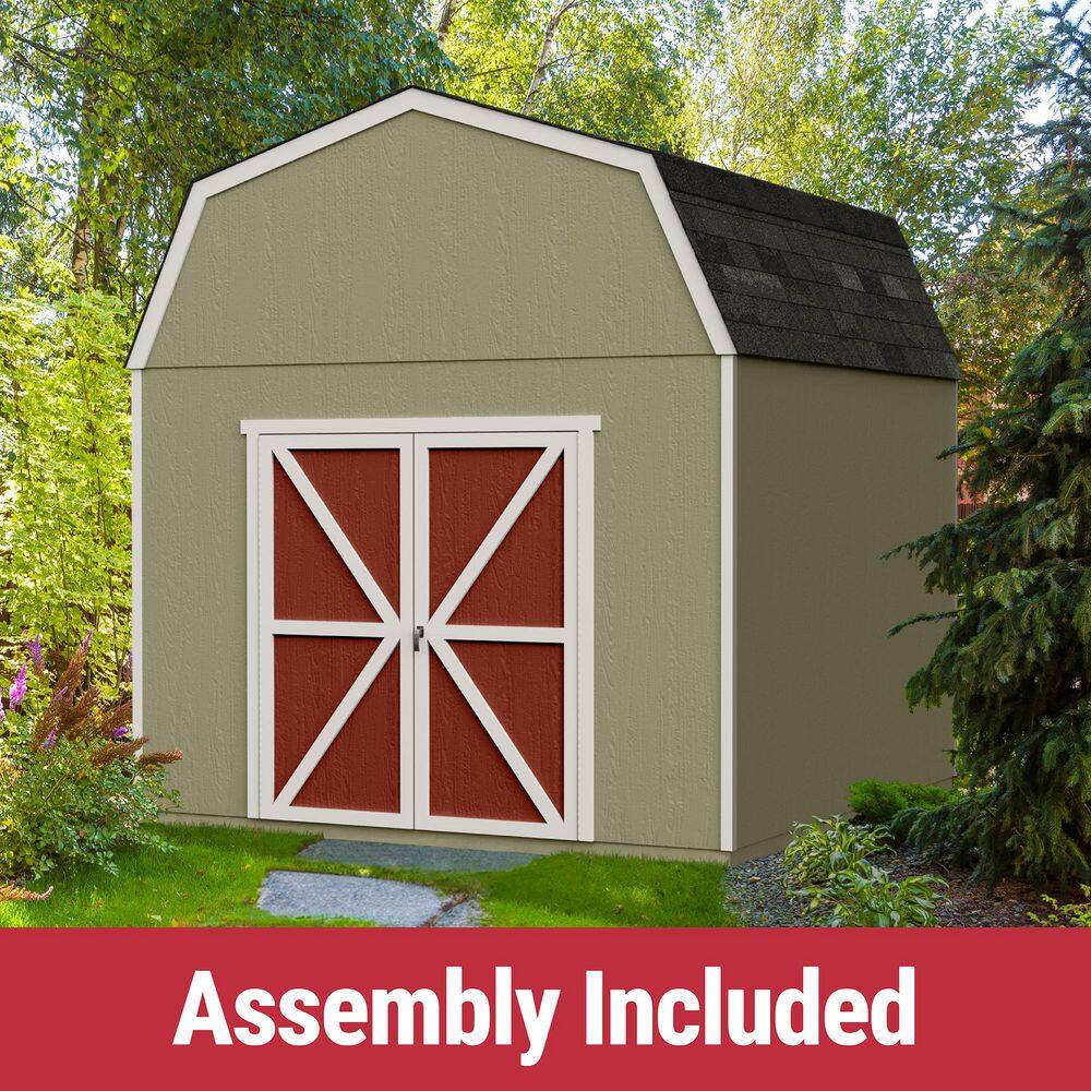 Pro Assembled Braymore 10 ft. W x 10 ft. All Weather Wood Storage Shed with Floor - Autumn Brown Shingles (100 sq. ft.) price history on PriceWatchPro