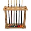 Rush Creek Creations Rustic Log 6-Billiard Cue Storage Rack 37-0014 - The  Home Depot