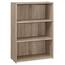 HomeRoots Jasmine 71.25 in. Dark Taupe Reclaimed Wood-Look 5-Shelf ...