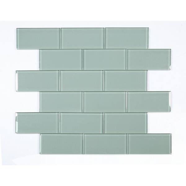 Apollo Tile Skosh Tiffany Blue 11-1/2-in x 11-1/2-in Glossy Glass Uniform Squares Floor and Wall Tile (18.69-sq. ft/ Carton)