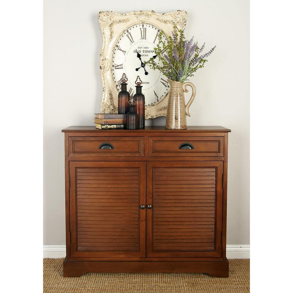 Simpli Home Connaught Traditional Solid Wood Entryway Storage Cabinet  Rustic Natural Aged Brown AXCCON-04RNAB - Best Buy