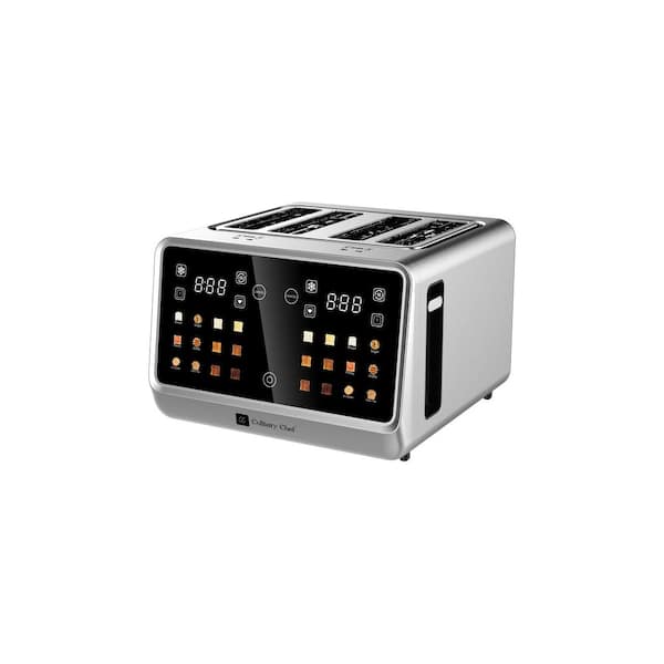 Touchscreen 4 Slice Toaster-Stainless Steel