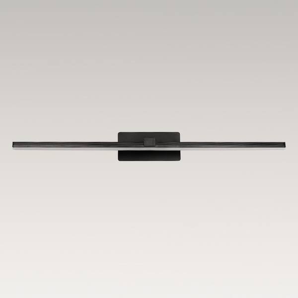 HUOKU NIMBUS 1-Light 23.8 in. W Black Integrated LED Vanity