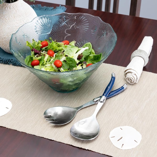 Handmade Clear Glass 13 Serving Salad Bowls