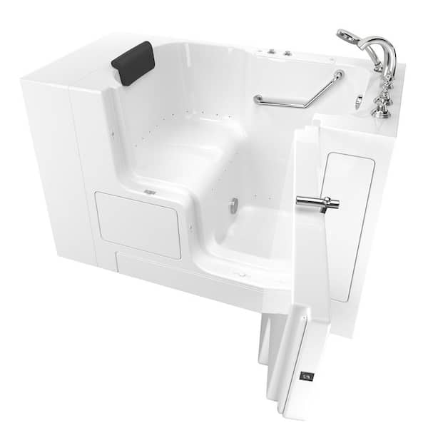 American Standard Gelcoat premium series 32 in. x 52 in. Right Hand Drain Soaking Bathtub in White