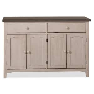 Hillsdale Furniture Arabella 25.25 in. Distressed Gray and Ecru