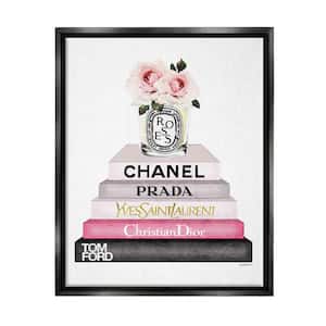 Stupell Industries Glam Rose Bouquet over Women's Designer Books by  Amanda Greenwood Framed Nature Wall Art Print 11 in. x 14 in.  ab-568_gff_11x14 - The Home Depot