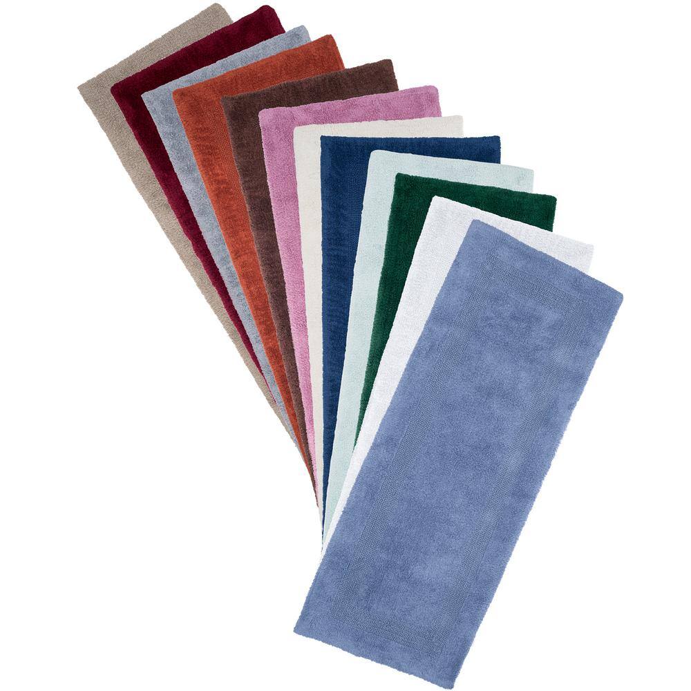 Rose 24" x 60" Cotton Machine Washable Bath Mat