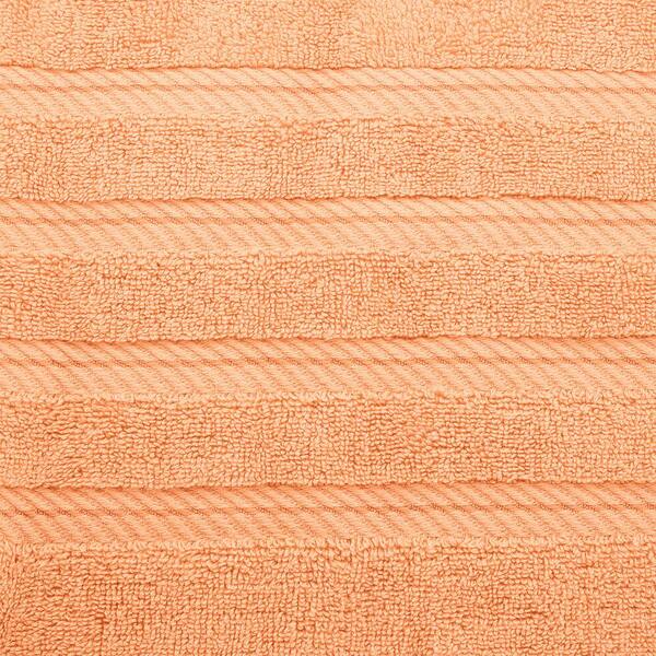 American Soft Linen Bath Towel Set 100% Turkish Cotton 3 Piece Towels for Bathroom- Malibu Peach