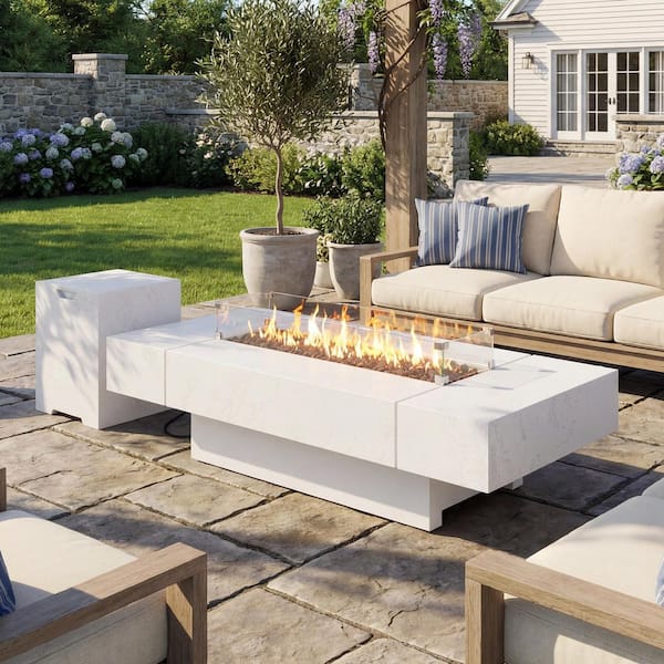 FUFU&GAGA 72 in. 60,000 BTU Rectangular Outdoor Propane Fire Pit