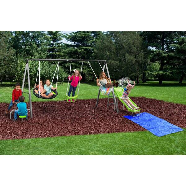 XDP Recreation Swingin' Free Playground Set with Water Slide