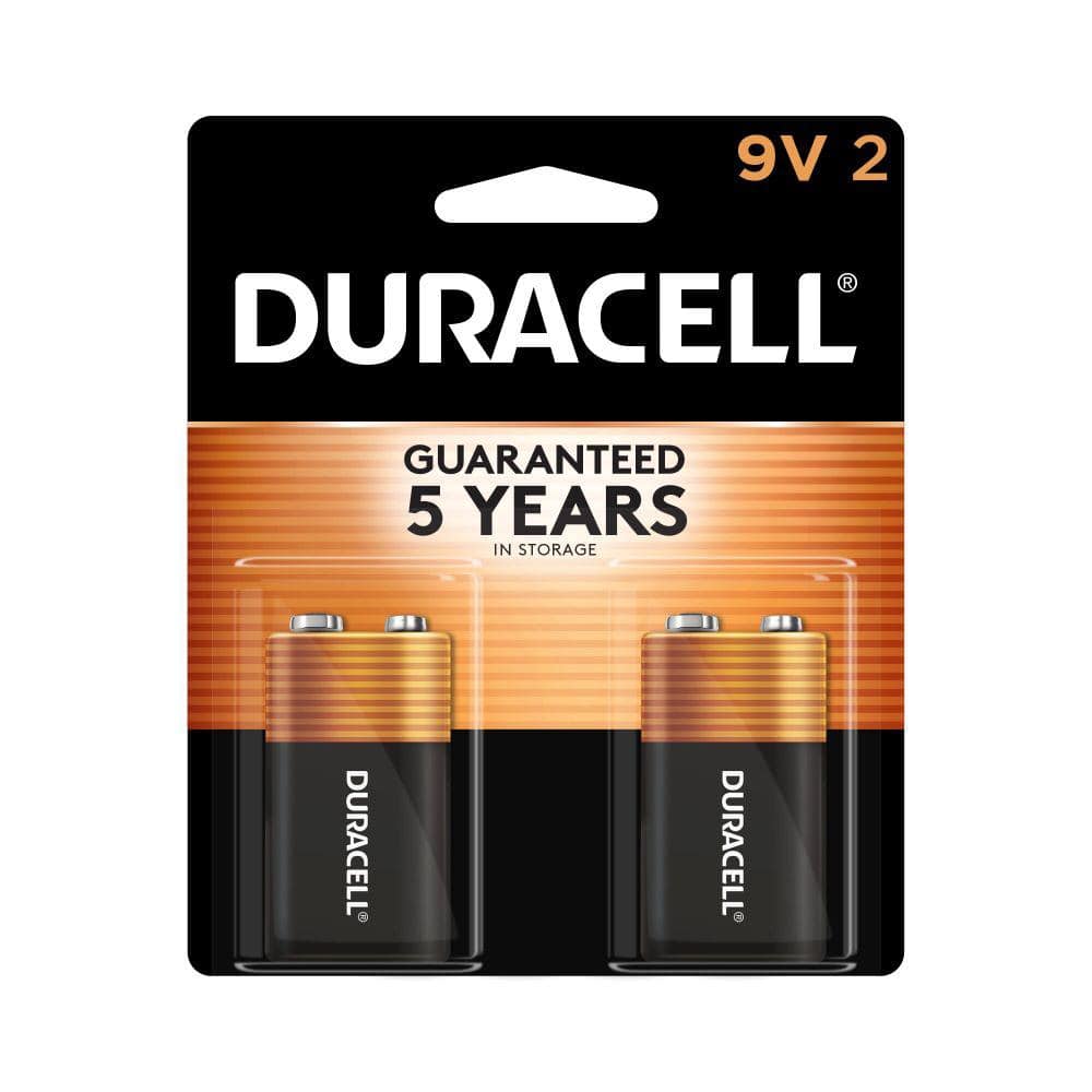 Zorg Inhalen Glimlach Duracell Coppertop Alkaline 9-Volt Battery (2-Pack) 004133303961 - The Home  Depot