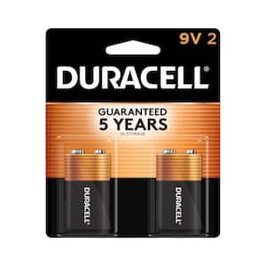 Duracell Coppertop 9V Battery, 2 Pack, Long-lasting Power, All-Purpose Alkaline Battery for your Devices