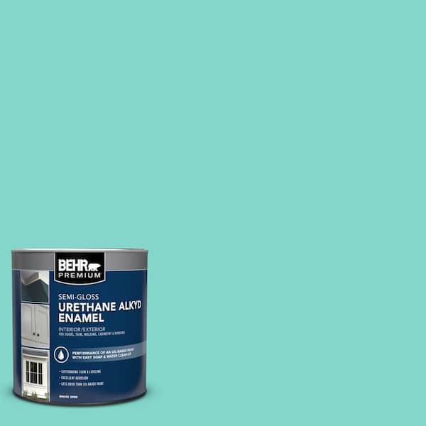 1 qt. Home Decorators Collection #HDC-MD-09 Island Oasis Semi-Gloss Enamel Urethane Alkyd Interior/Exterior Paint