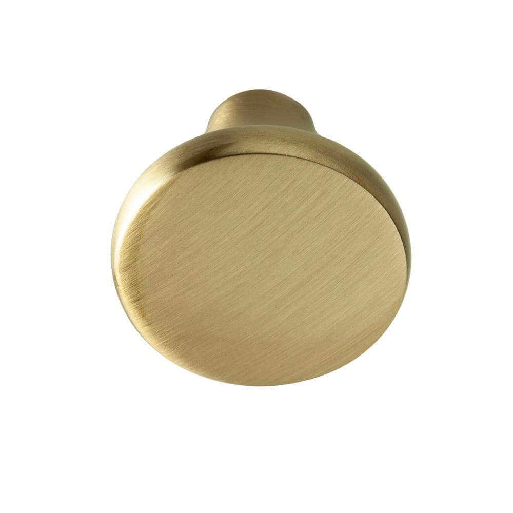 Satin Brass Round Knob Multipack with Mounting Hardware