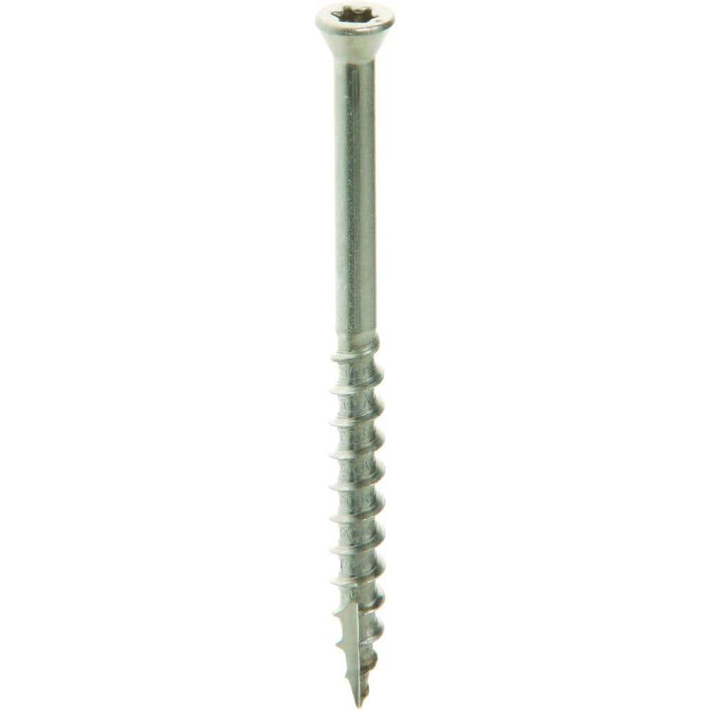 "#7 x 2-1/4 in. 305 Stainless Steel Star Drive Trim Head Wood Screws 1 lb. Box" price history on PriceWatchPro