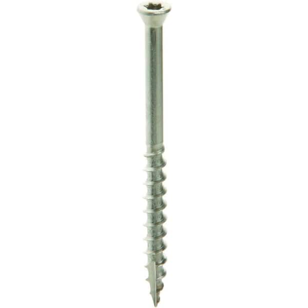 PrimeSource #7 x 2-1/4 in. 305 stainless Steel Star Drive White Painted Trim Head Wood Screws 5 lb. Box