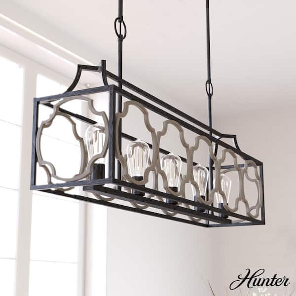 Stone Creek 5 Light Rustic Iron Basket Chandelier Dining Room Light