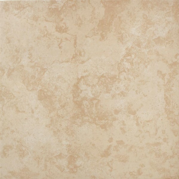 TrafficMaster Sand Beige 16 in. x 16 in. Ceramic Floor and Wall Tile (17.44 sq. ft. / case)