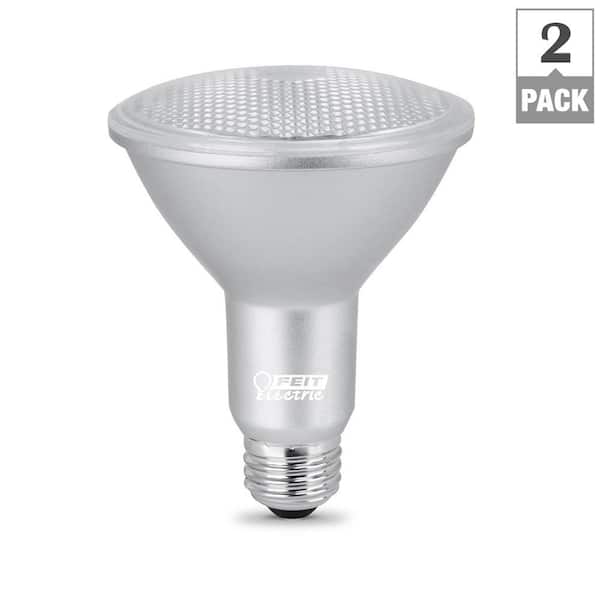 Feit Electric 75-Watt Equivalent PAR30 Dimmable CEC Title 24 Compliant LED ENERGY STAR 90+ CRI Flood Light Bulb, Bright White Feit Electric 75-Watt Equivalent PAR30 Dimmable CEC Title 24 Compliant LED ENERGY STAR 90+ CRI Flood Light Bulb, Bright White