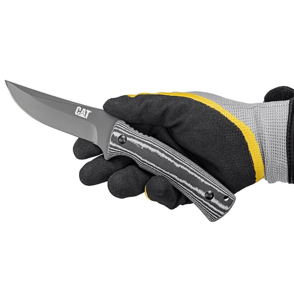 CAT 9 in. Fixed Blade Knife 980013 - The Home Depot