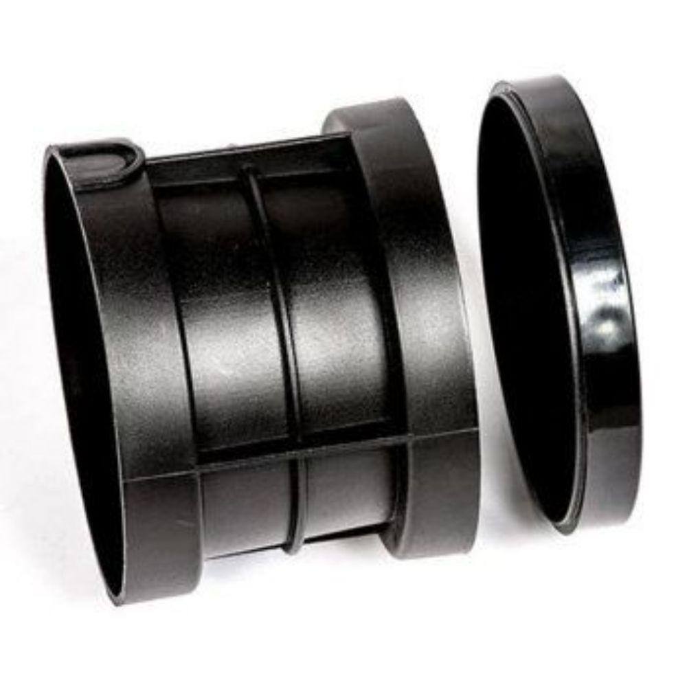 Black 5" Metal and Composite Well Light with Mono Directional Cover