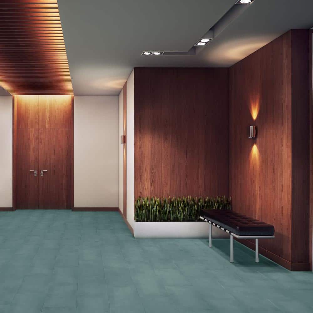 Forge Green 12'' x 24'' Matte Vinyl Tile