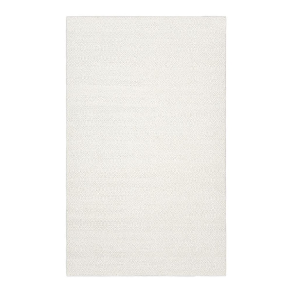 Solo Rugs Chatham Contemporary Flatweave Ivory 5 ft. x 8 ft. Hand Woven Area Rug