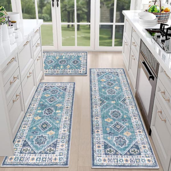Boho Kitchen Mats Set of 3