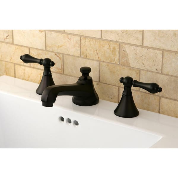 Modern 8 in. Widespread 2-Handle Bathroom Faucet in Oil Rubbed Bronze