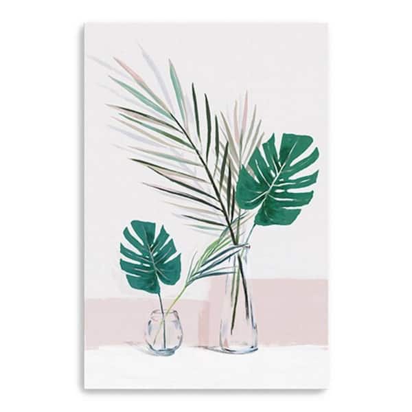 HomeRoots Victoria Green Foliage Leaves by Unknown 1-Piece Giclee Unframed Nature Art Print 36 in. x 24 in.