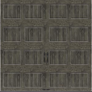 Gallery Collection 8 ft. x 8 ft. 18.4 R-Value Intellicore Insulated Solid Ultra-Grain Slate Garage Door