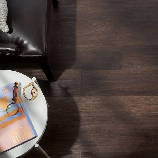 Lexington 28 mil 6.14 in. x 47.92 in. Espresso Click Lock Waterproof Luxury Vinyl Plank Flooring (23.46 sq. ft./case)