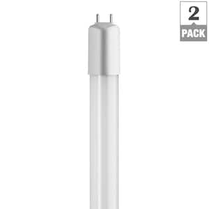 48 in. 16-Watt Linear T8 LED Tube Light Bulb Soft White 3000k Dimmable (2-Pack)