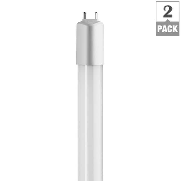 48 in. 16-Watt Linear T8 LED Tube Light Bulb Soft White 3000k Dimmable  (2-Pack)