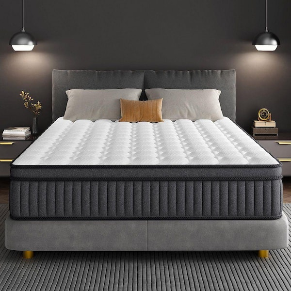 Full Size Hybrid Mattress 10 in., Medium Firm Mattress with Gel Memory Foam, Individually Pocket Coils, CertiPUR-US