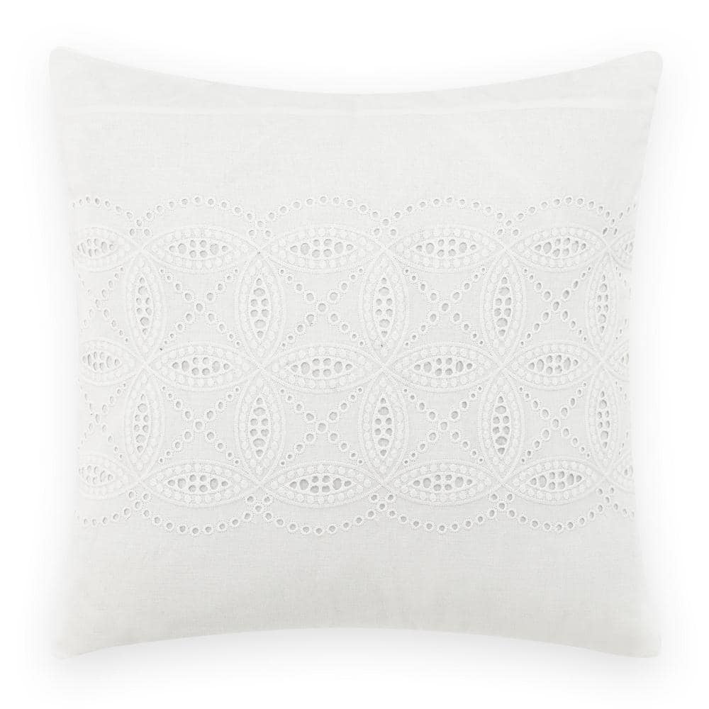 Buy ARIA Indoor/outdoor White Woven Pillow Cover White Pillow