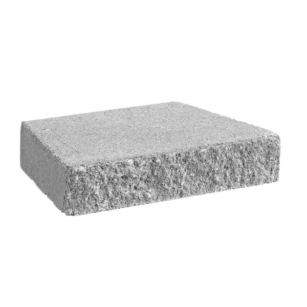 Unbranded 2 in. x 12 in. x 7.5 in. Wall Cap Gray Concrete Retaining Wall Block