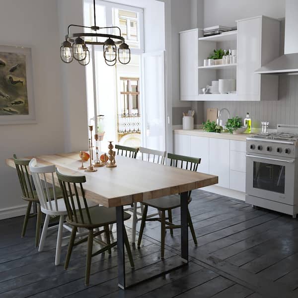 Hunter Starklake 6 Light Noble Bronze Circular Chandelier Kitchen Light