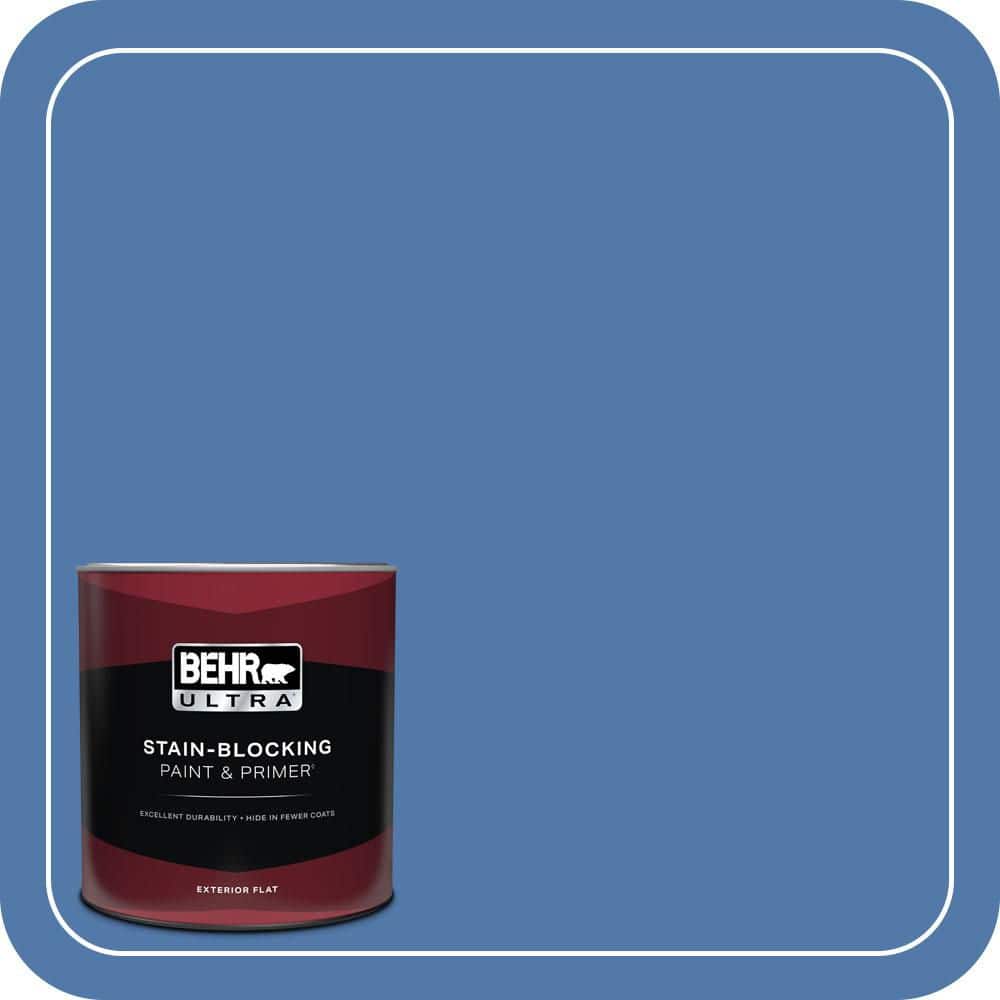 1 qt. Home Decorators Collection #HDC-FL13-6 Baltic Blue Flat Exterior Paint & Primer price history on PriceWatchPro