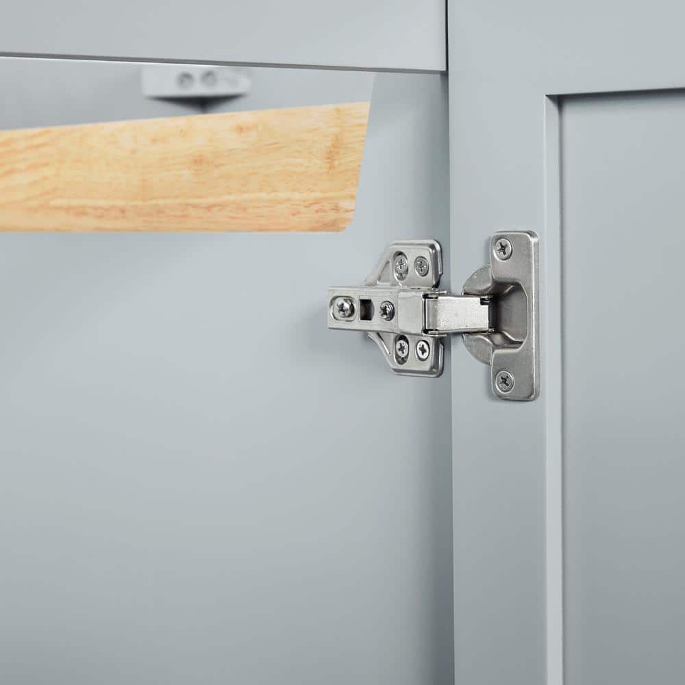Kelly 42" Light Gray Wood Freestanding Vanity Cabinet