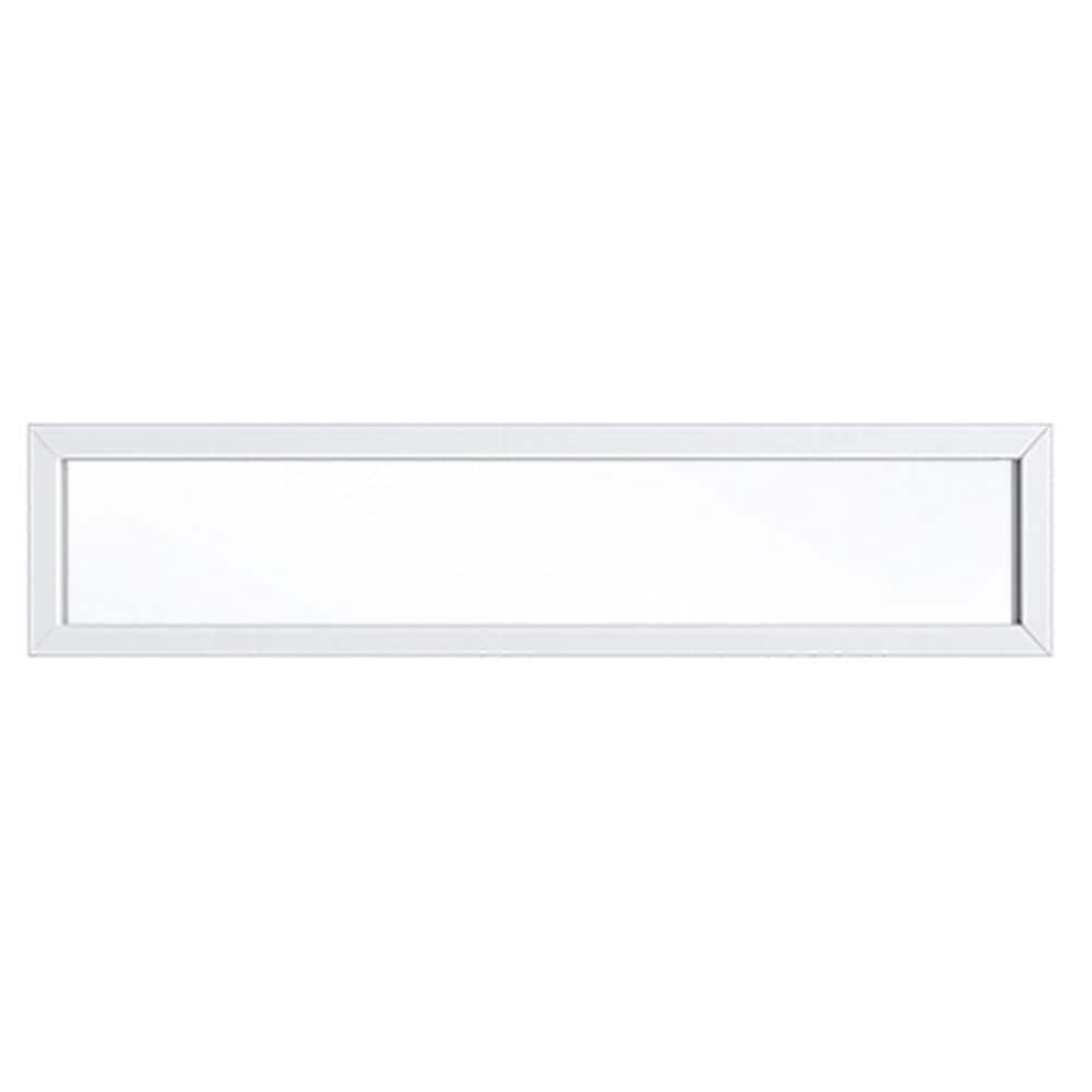 48 in. x 12 in. Clear Glass Fixed Replacement White Vinyl Window price history on PriceWatchPro