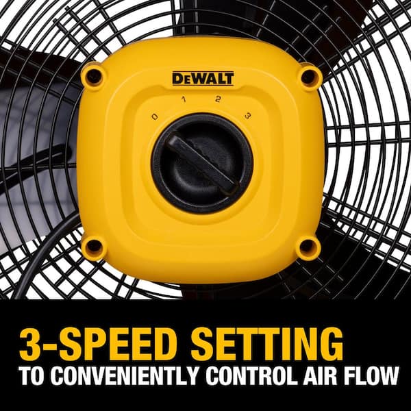 DEWALT 20 in. 3-Speed Heavy-Duty Drum Fan with 6 ft. Power