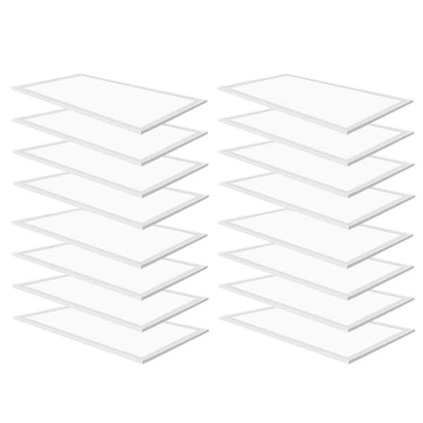 2 ft. x 4 ft. 7800 Lumens Integrated LED Panel Light, 5000K White Color (16-Pack)